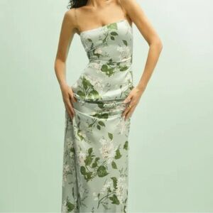 Reformation Frankie Dress in Tea Garden